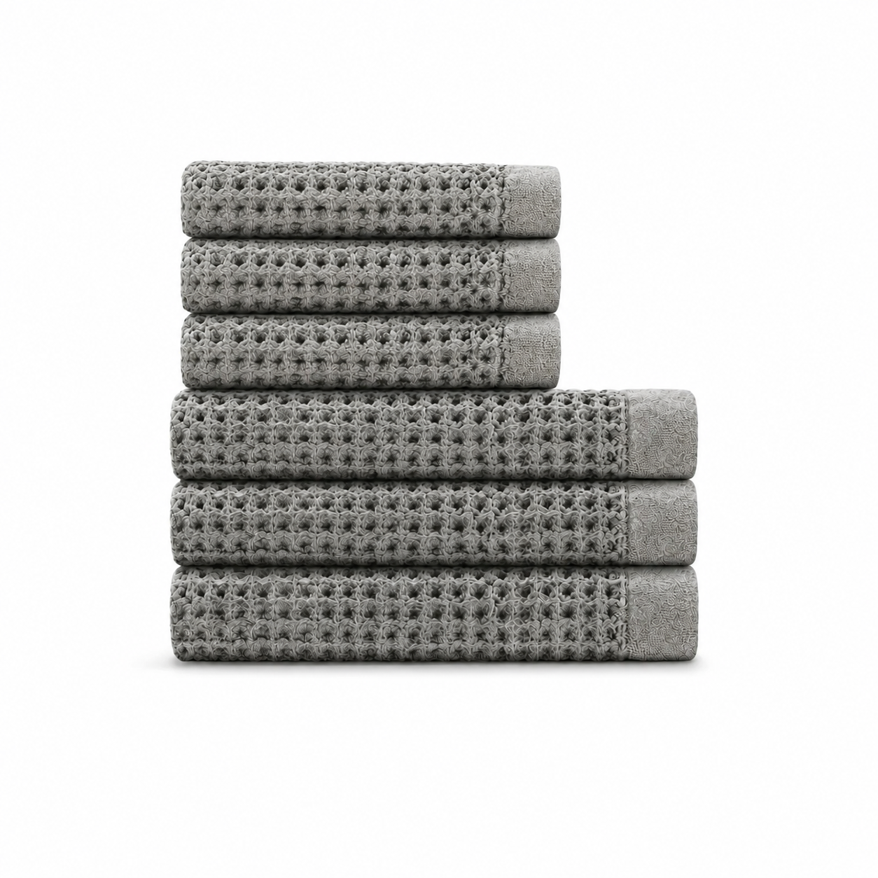 Supima® Waffle 6pc Bath Sheet Bundle