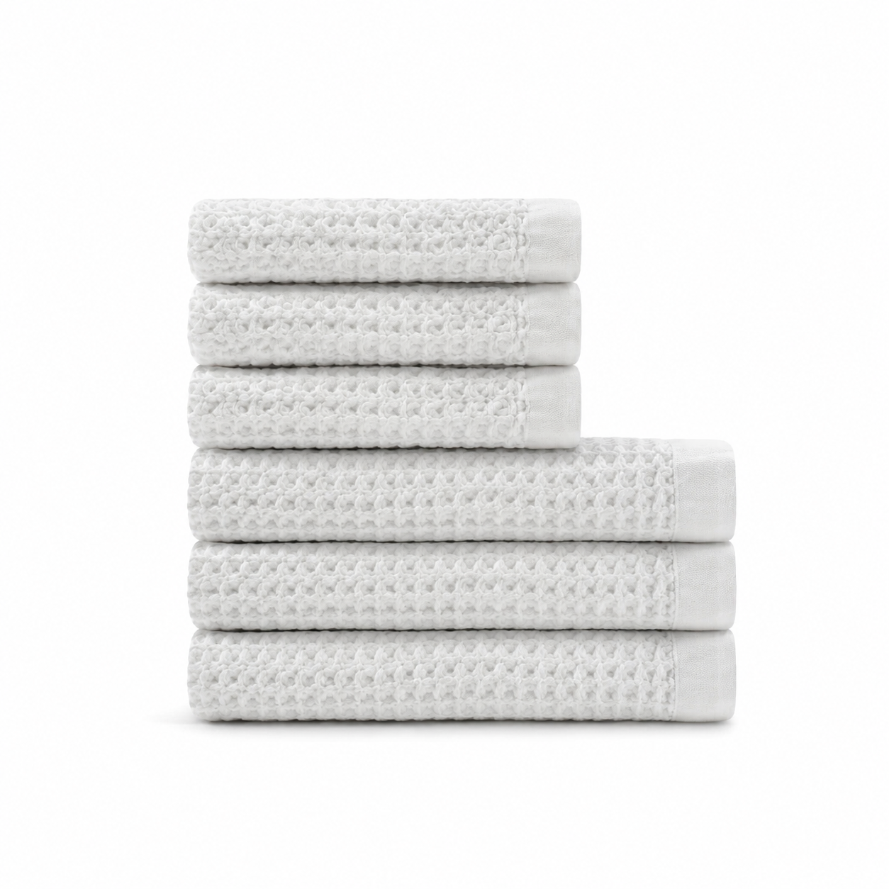 Supima® Waffle 6pc Bath Sheet Bundle