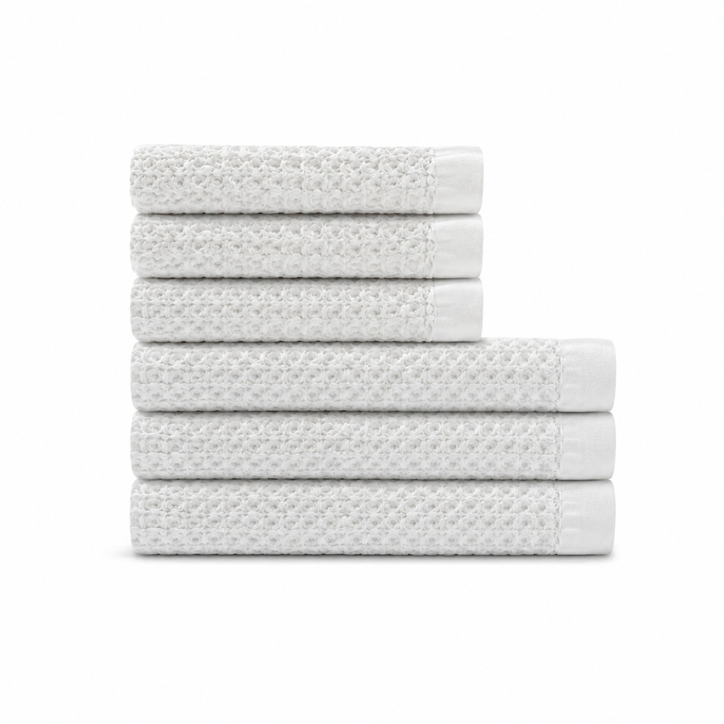 Supima® Waffle 6pc Bath Towel Bundle
