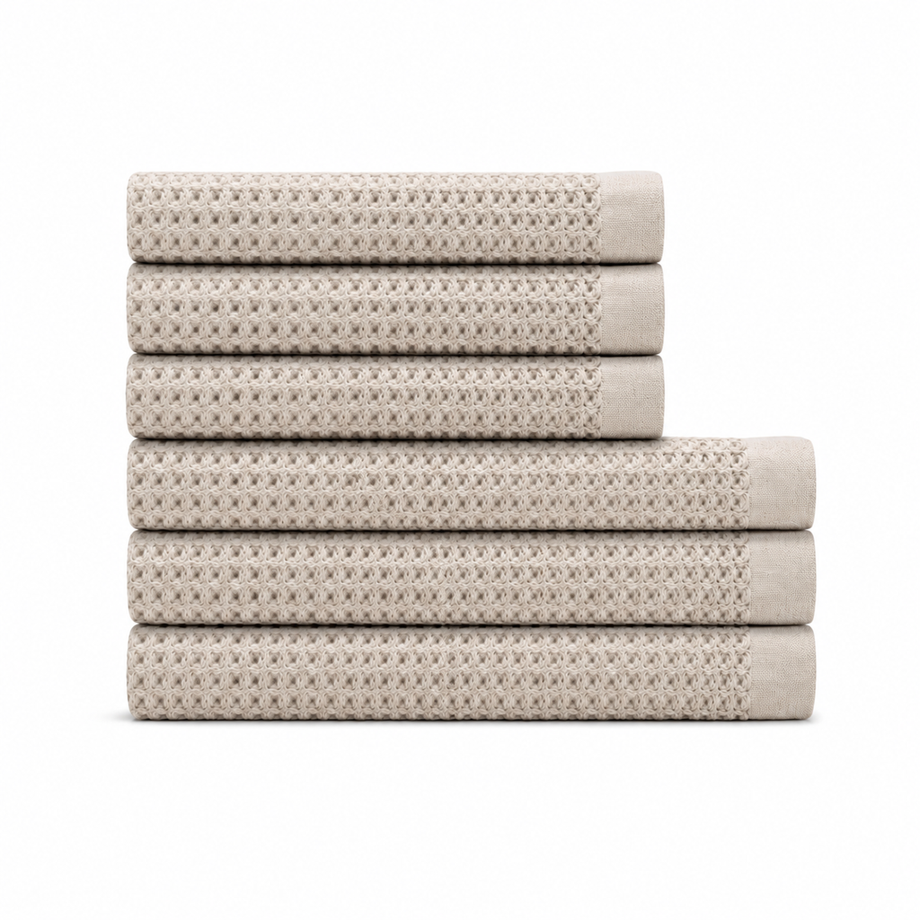 Supima® Waffle 6pc Bath Towel Bundle