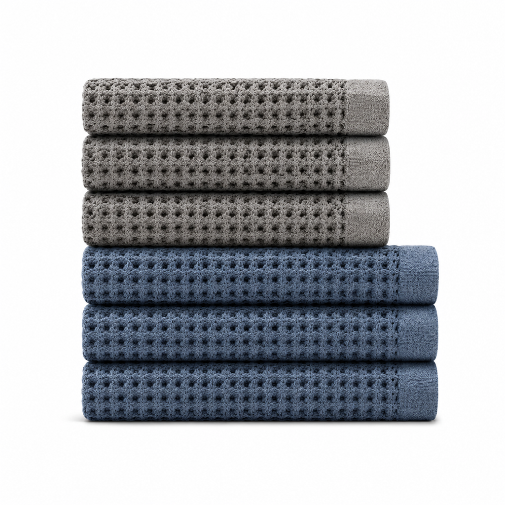 Supima® Waffle 6pc Bath Towel Bundle