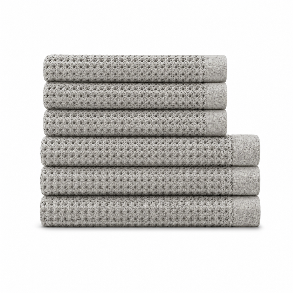 Supima® Waffle 6pc Bath Towel Bundle