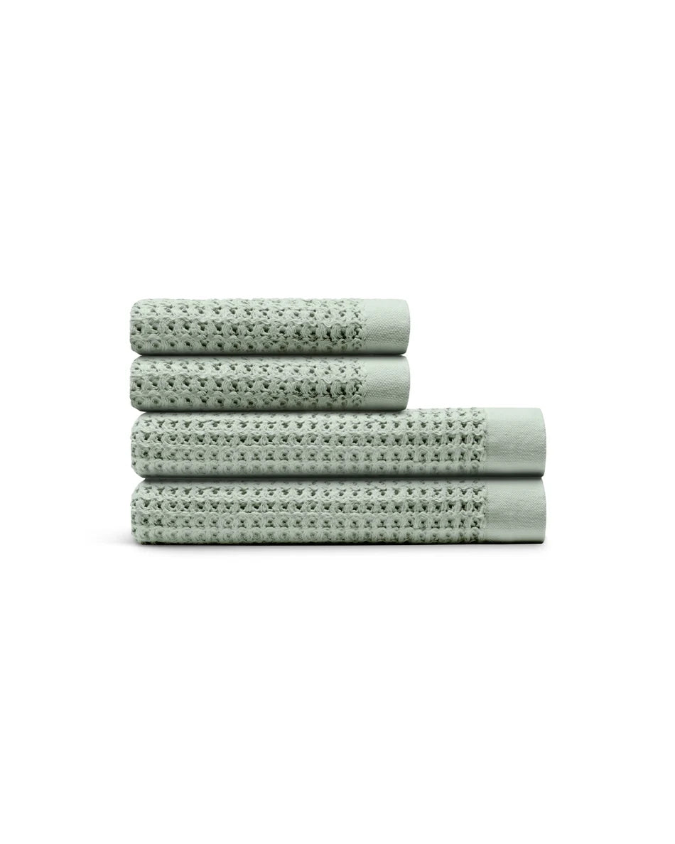Supima® Waffle 4pc Bath Sheet Bundle Pre-Order
