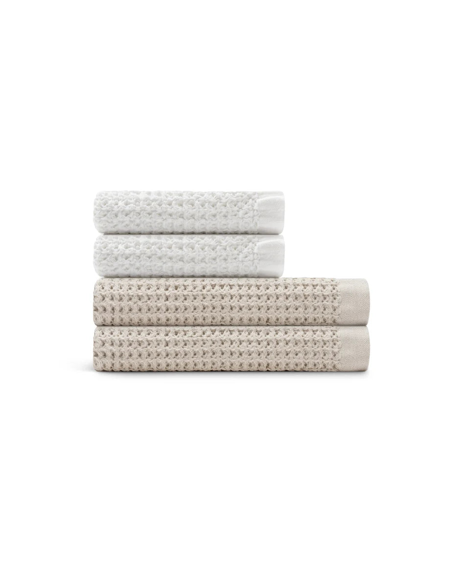 Supima® Waffle 4pc Bath Sheet Bundle Pre-Order