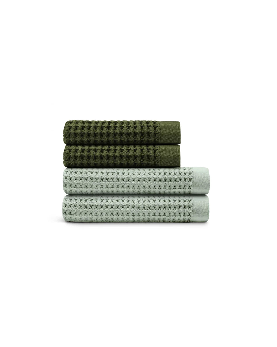 Supima® Waffle 4pc Bath Towels Bundle