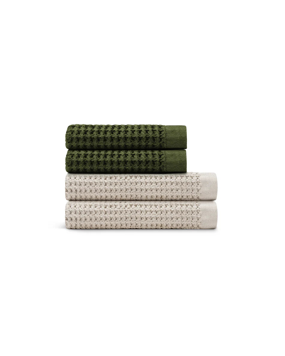 Supima® Waffle 4pc Bath Towels Bundle Pre-Order