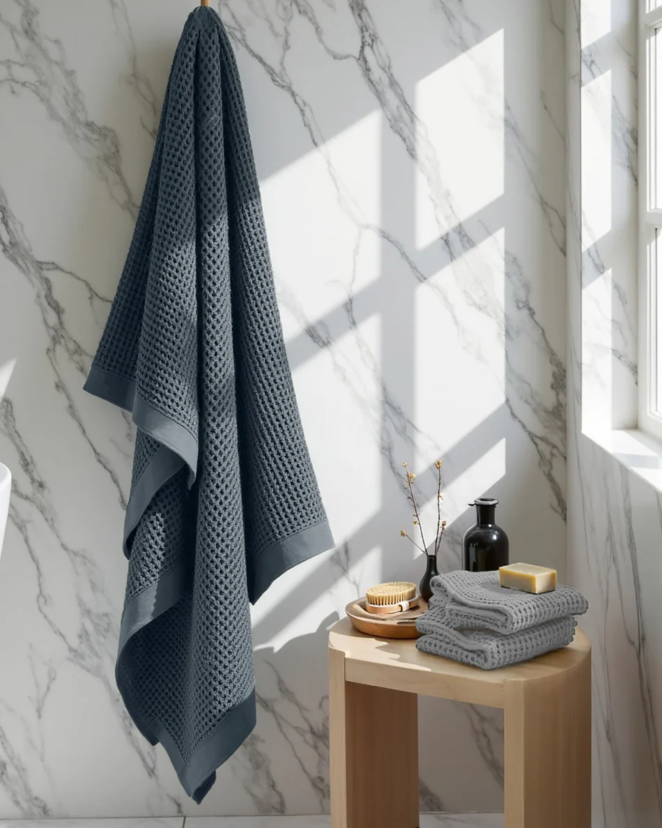 Supima® Waffle 4pc Bath Towels Bundle Pre-Order