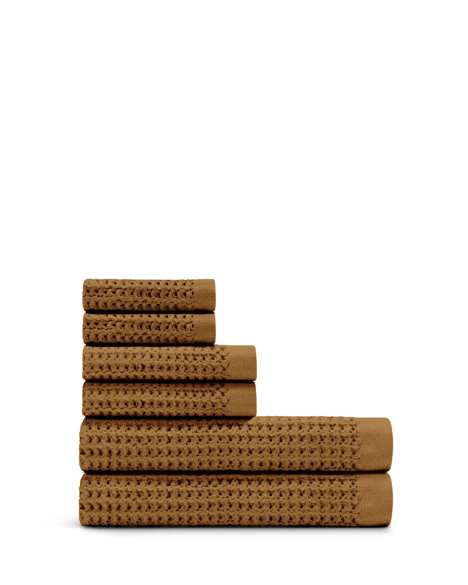 Supima® Waffle 6pc Bath Sheet Bundle