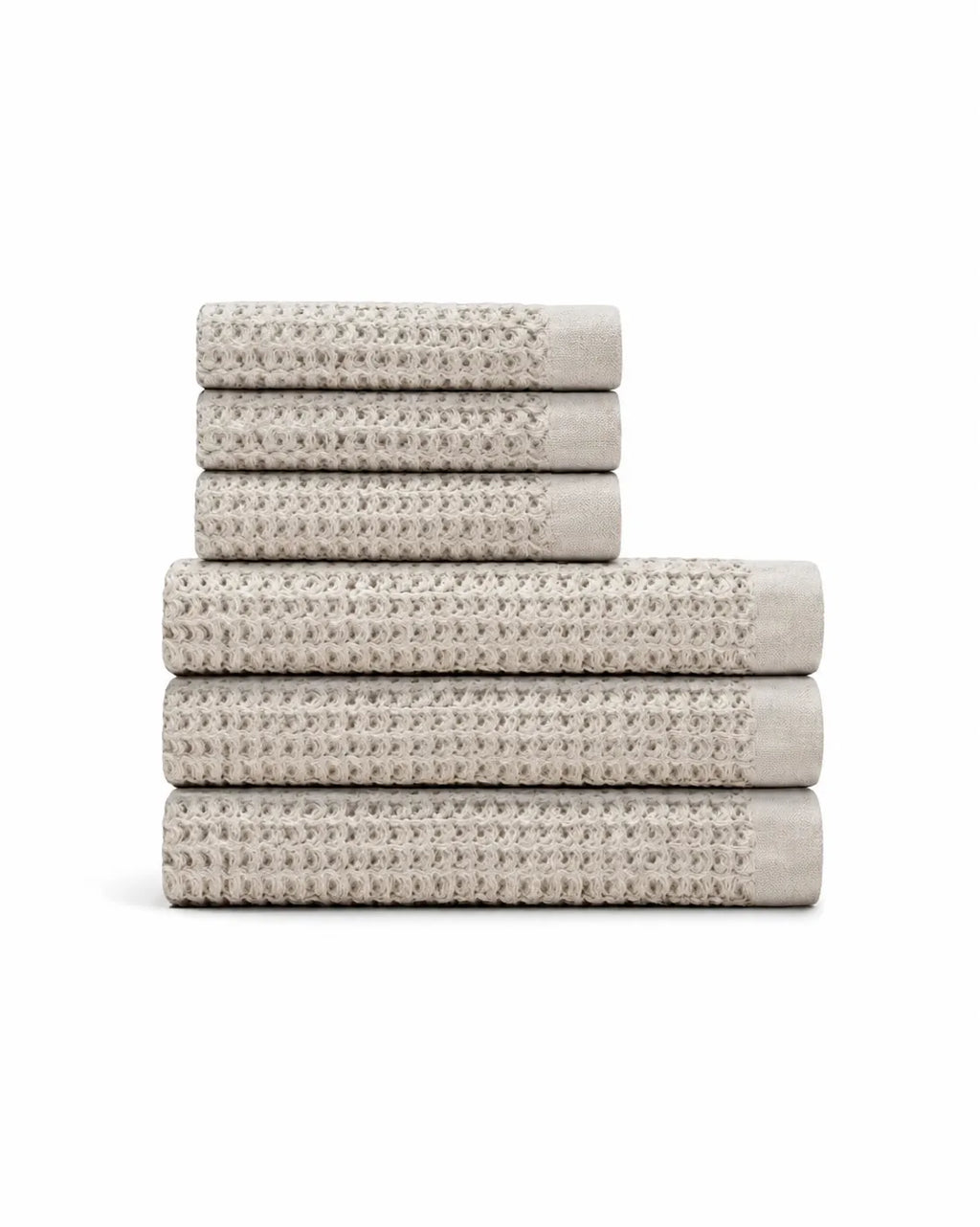 Supima® Waffle 6pc Bath Sheet Bundle